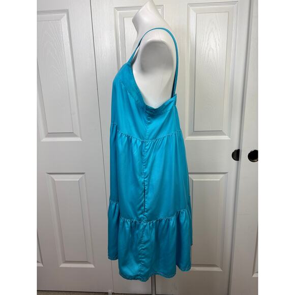 The Drop Britt Tiered Women's Blue Dress Size Large - Picture 3 of 9